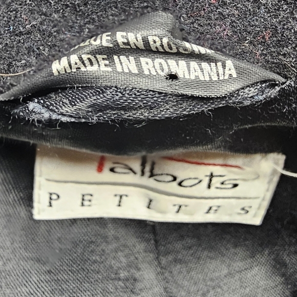 Talbots Petites Wool Cashmere Blend Winter Coat Size Medium - Picture 10 of 15